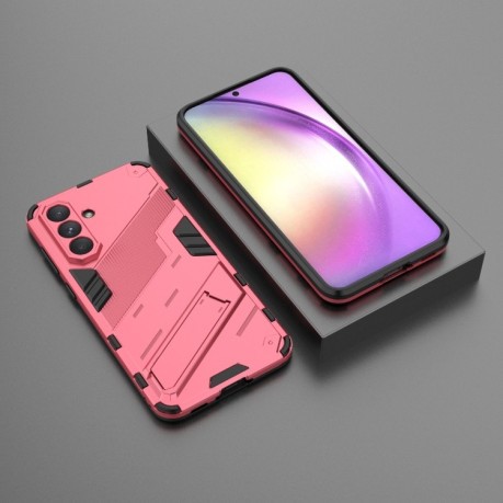 Противоударный чехол Punk Armor для Samsung Galaxy A56 5G - светло-красный