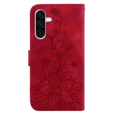 Чохол-книжка Lily Embossed Leather  для Samsung Galaxy A36 5G / A56 5G - червоний