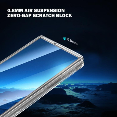Протиударний магнітний чохол Lereach TOC Clear на Samsung Galaxy Fold8 5G — прозорий