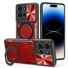 Протиударний чохол CD Texture Sliding Camshield Magnetic Holder на Motorola Moto G75 5G - червоний