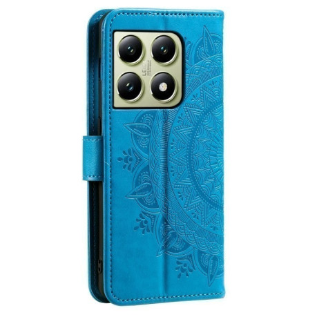 Чохол-книжка Totem Flower для Xiaomi 14T Pro - синій