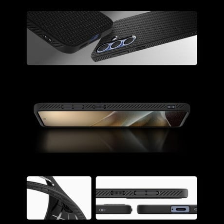 Оригинальный чехол Spigen Liquid Air для Samsung Galaxy S25+ - Matte Black