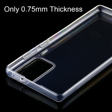 Ультратонкий силиконовый чехол 0.75mm на Samsung Galaxy Note 20 - прозрачный