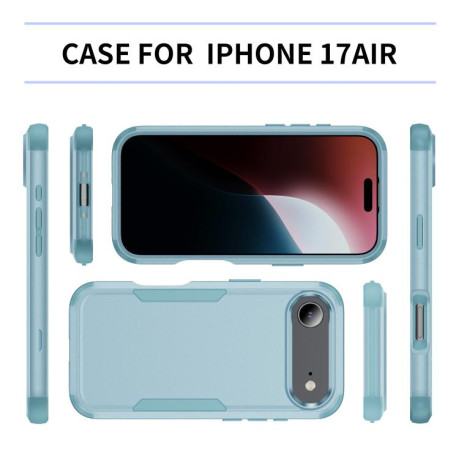 Противоударный чехол Commuter Shockproof TPU + PC для iPhone Air - серо-зеленый