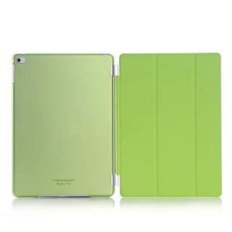 2 в 1 Чехол Smart Cover Sleep / Wake-up + Накладка на заднюю панель для на iPad Air 2-зеленый