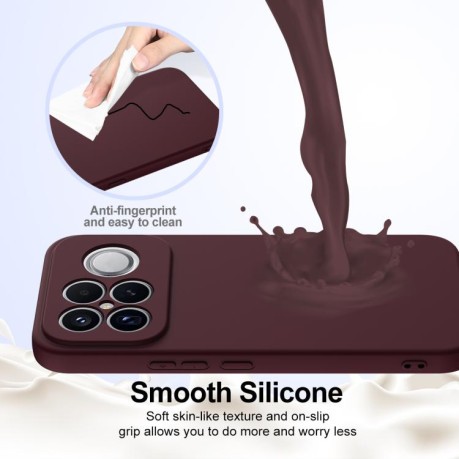 Силіконовий чохол Shockproof Silicone з Magsafe на Xiaomi Redmi K90 Pro Max / Poco F8 Ultra — сливовий