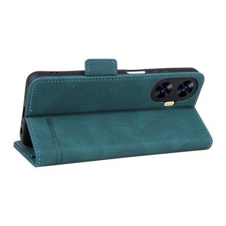 Чехол-книжка Magnetic Clasp Flip для Realme C55 - зеленый