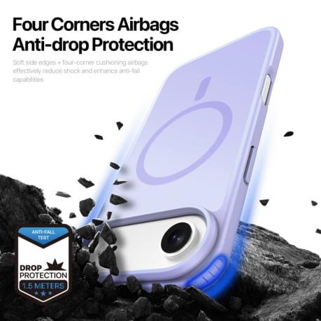 Чохол DUX DUCIS Yind Series із MagSafe гібрид на iPhone Air - фіолетовий