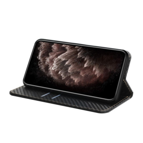 Чохол-книжки Carbon Fiber для Samsung Galaxy A54 - чорний