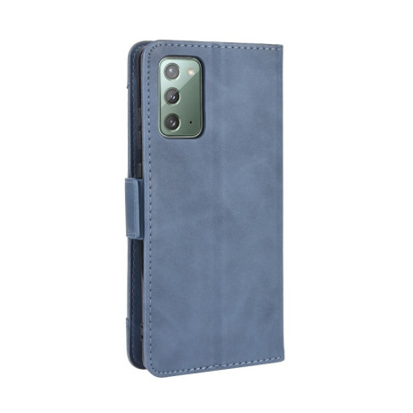 Шкіряний чохол-книжка Wallet Style Skin Samsung Galaxy S20 FE - синій