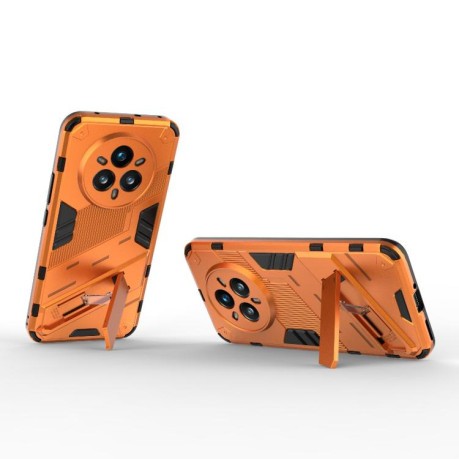 Противоударный чехол Punk Armor для Realme 14 Pro+ 5G - оранжевый