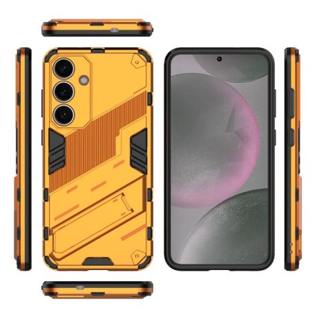 Протиударний чохол Punk Armor з підставкою на Samsung Galaxy S25+ 5G - помаранчевий