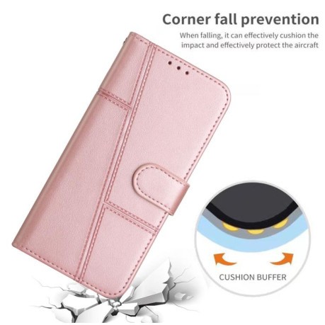 Чехол-книжка Stitching Calf Texture для Realme 14 Pro+ - золото