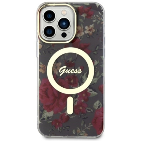 Оригінальний чохол Flower MagSafe для iPhone 14 Pro Max - green/khaki