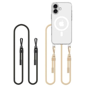 Чехол Tech-Protect FlexAir Chain MagSafe+ 2 Lanyards для iPhone 16 - Clear