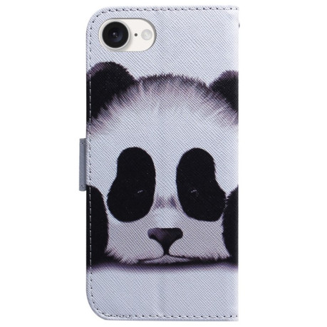 Чехол-книжка Coloured Drawing для iPhone 16e - Panda