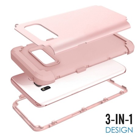 Противоударный Чехол Dropproof 3 in 1 для Samsung Galaxy S8 + / G9550 - розовое золото