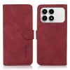 Чехол-книжка KHAZNEH матовая фактура для Xiaomi Redmi K90/Poco F8 Pro — красный
