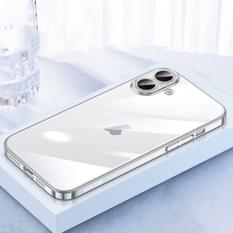 Противоударный чехол SULADA JINGJIA Series для iPhone 16 - серебристый