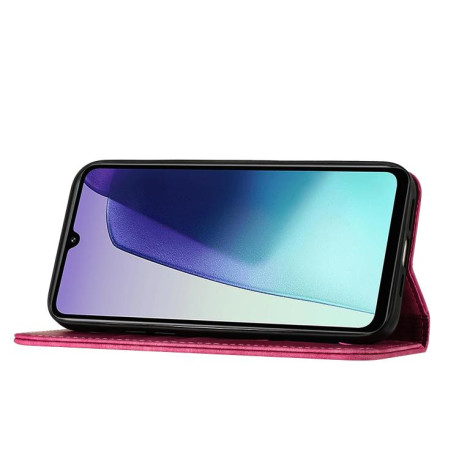 Чохол-книжка Cat Embossing Pattern на Xiaomi Redmi A4 5G - рожевий