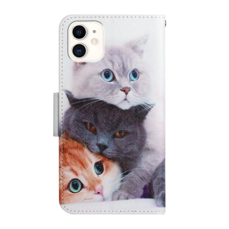 Чохол-книжка Painted Pattern для iPhone 11 - Three Cats