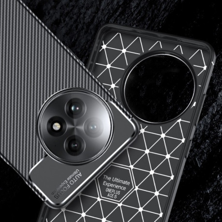 Ударозахисний чохол HMC Carbon Fiber Texture на OnePlus 13R/Ace 5/Ace 5 Pro/5 Pro - чорний