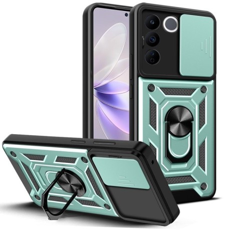 Чохол протиударний Sliding Camshield для Vivo V27e - зелений