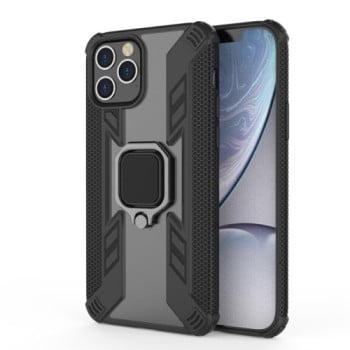 Противоударный чехол Iron Warrior на iPhone 12/12 Pro - черный