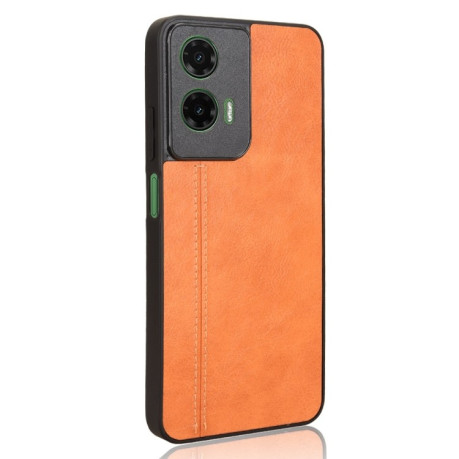 Ударозахисний чохол Sewing Cow Pattern для Motorola Moto G35 5G - помаранчевий