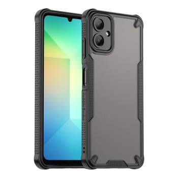 Противоударный чехол Armor Glaze PC Hybrid TPU для Samsung Galaxy A06 - черный