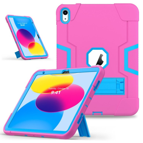Протиударний чохол Contrast Color для iPad 10.9 2022 - пурпурно-червоний