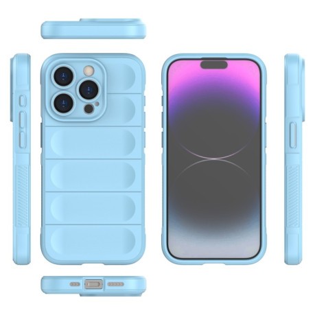 Силіконовий чохол Magic Flannel для iPhone 15 Pro - сірий