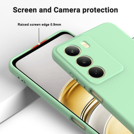 Силиконовый чехол Solid Color Liquid Silicone на Realme C75 5G / C73 5G - зеленый