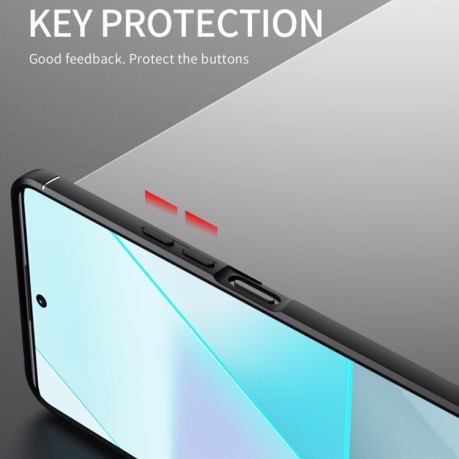 Ударозащитный чехол Metal Ring Holder для Xiaomi Redmi Note 13 Pro 5G/Poco X6 5G - черно-красный