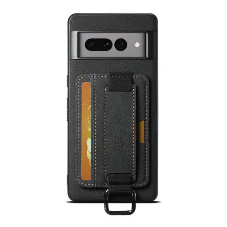 Противоударный чехол Suteni H13 Card Wallet для Google Pixel 8a  - черный