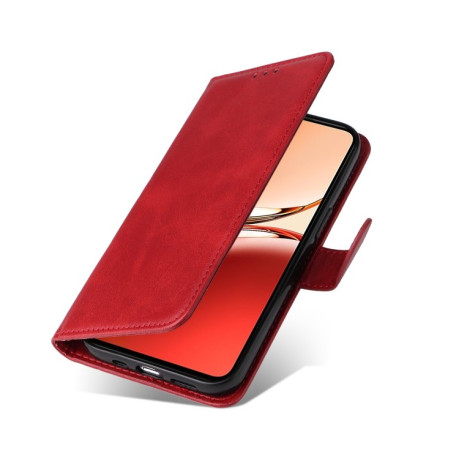 Чехол-книжка Stitching Calf Texture для OPPO Reno12 F/12 FS 4G - красный