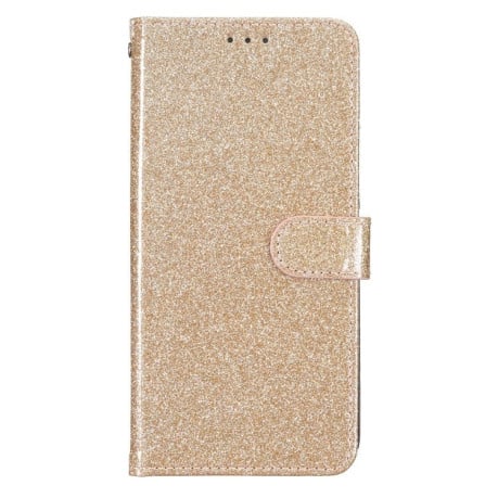 Чехол-книжка Glittery Powder Flip на Samsung Galaxy A35 - золотой