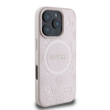 Оригінальний чохол Guess Saffiano MagSafe на iPhone 16 Pro Max - Pink