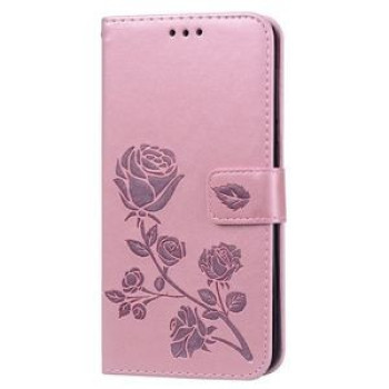 Чехол- книжка Rose Embossed на Samsung Galaxy A10- розовое золото