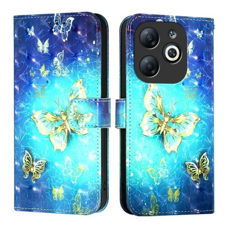 Чехол-книжка 3D Painting для Infinix Smart 8 - Butterfly