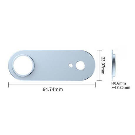 Захист камери XDCASE Titanium Alloy Hollow Camera Lens для iPhone Air — світло-золота