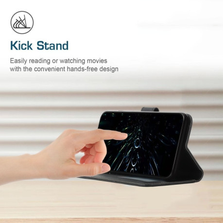 Чехол-книжка Stitching Calf Texture для Xiaomi 14T Pro - черный