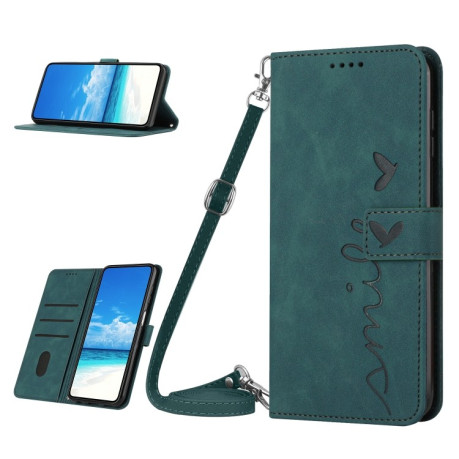 Чохол-книжка Skin Feel Heart Amile для OPPO A58 4G - зелений