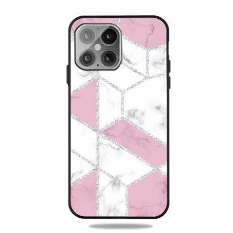 Противоударный чехол Frosted Fashion Marble для iPhone 14/13 - White Block