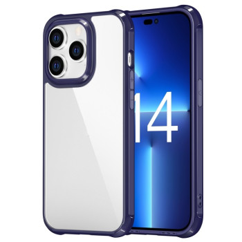 Акриловый противоударный чехол Frosted Airbag для iPhone 14 Pro - синий