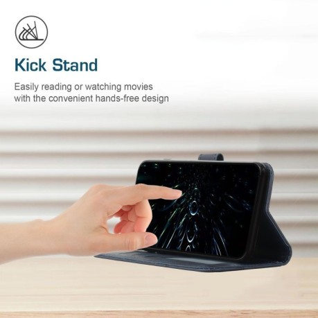 Чохол-книжка Stitching Calf Texture для Infinix Hot 50 4G - синій