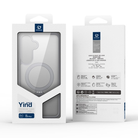 Чехол DUX DUCIS Yind Series MagSafe TPU Hybrid PC на  Samsung Galaxy S25+ 5G - серый