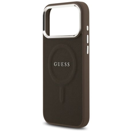 Оригинальный чехол Guess Classic Logo с MagSafe на iPhone 17 Pro Max - Brown