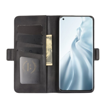 Чехол-книжка Dual-side Magnetic Buckle для Xiaomi Mi 11 - черный