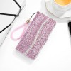 Чохол-книжка Glitter Powder для Samsung Galaxy M32/A22 4G - рожевий